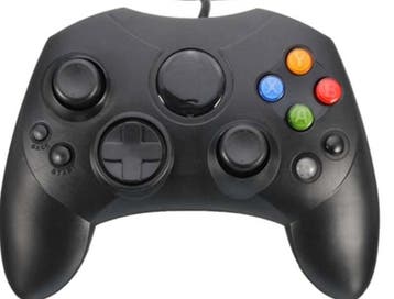 Xbox Classic S Controller Zwart (Third Party), Ophalen of Verzenden, Zo goed als nieuw