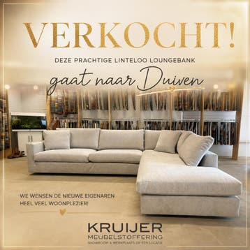 Linteloo Design Hoekbank – Opnieuw gestoffeerd | Kleur Pearl, Ophalen of Verzenden, Zo goed als nieuw, Linteloo Mauro , Stof