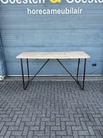 Gebruikte (Outdoor) Tafel (210x80 cm) -T1601 Vintage/Café, Huis en Inrichting, Tafels | Eettafels, Ophalen, Nieuw