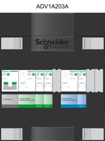 Schneider groepenkast 1 fase met 3 groepen ADV22214H1, Doe-het-zelf en Verbouw, Elektra en Kabels, Ophalen of Verzenden, Nieuw