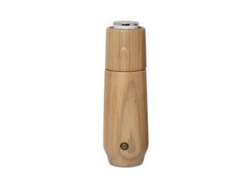 Veiling - 2x CrushGrind zoutmolen Champagne eikenhout 16,6cm, Huis en Inrichting, Nieuw