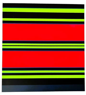 Günter Fruhtrunk (1923-1982) - 2 Rot : 1 Rot (1971), Antiek en Kunst