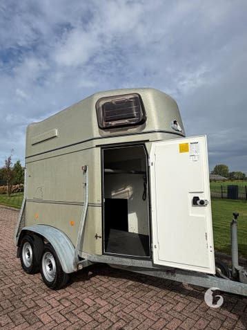 Degelijke Bockmann 1,5 paards! Polyester opbouw!, Ophalen, Zo goed als nieuw, Polyester, 1½-paards trailer