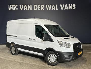 Ford Transit 2.0 TDCI 131pk Automaat L2H2 Euro6 Airco | Came, Automaat, Stof, Gebruikt, Wit