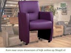 Leren eetkamerstoel Pleasure - Toledo Aubergine (paars) -, Huis en Inrichting, Stoelen, Eigentijds, Modern, Overige kleuren, Nieuw