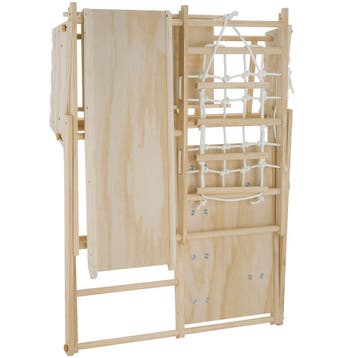 Klimrek Klimtop 7-in-1, voor binnen, van hout, inklapbaar, Verzenden, Nieuw