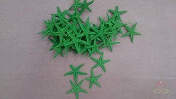 Zeesterren Appelgroen ca. 2 inch 50 stuks, Ophalen of Verzenden, Nieuw