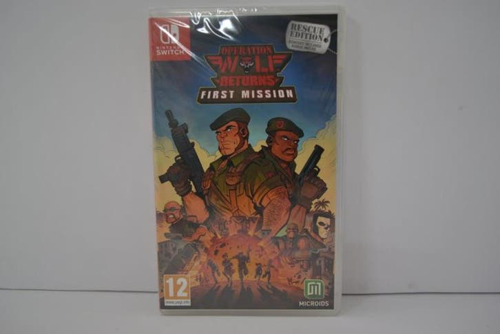 Operation Wolf Returns - First Mission - SEALED (SWITCH USA), Spelcomputers en Games, Games | Nintendo Switch, Zo goed als nieuw