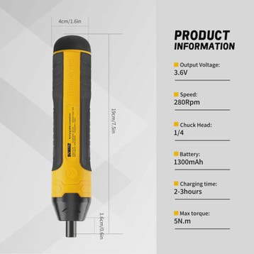 DEWALT Accuschroefmachine 3.6V 5Nm - Compacte Elektrische Sc, Verzenden, Nieuw