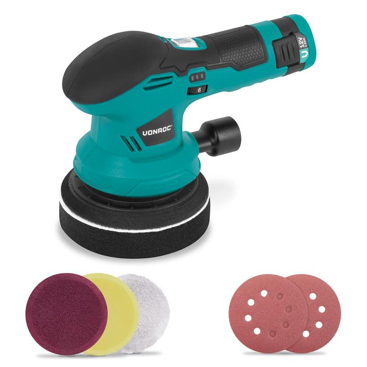 Polijstmachine 12V- Ø 125mm | Incl. Accu, usb-c kabel, 4, Doe-het-zelf en Verbouw, Gereedschap | Handgereedschap, Nieuw, Verzenden