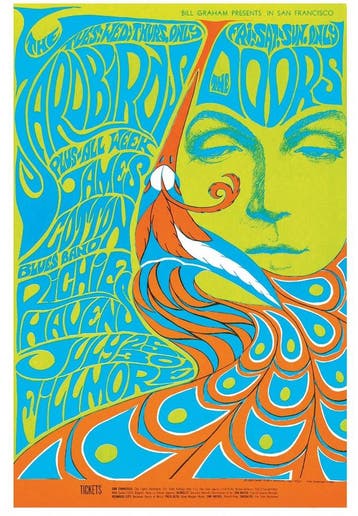 Posters - Poster Doors, The / Yardbirds, The - Doors/Yard..., Verzenden, Zo goed als nieuw