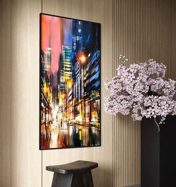 Prettau - Salmon sunset (vertical), Antiek en Kunst