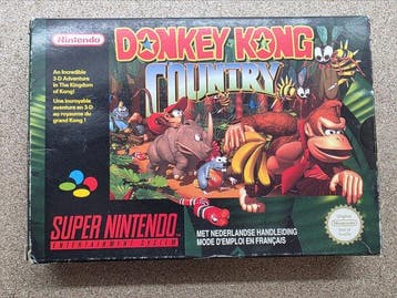OLD STOCK Extremely Rare Super Nintendo SNES Mario Donkey, Nieuw