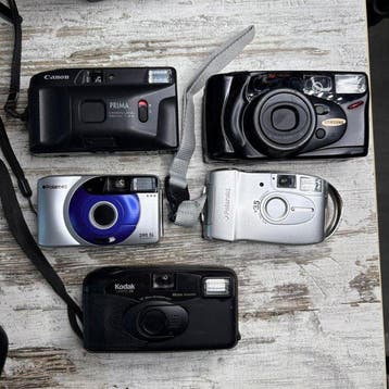 Canon, Samsung, Polaroid, Kodak Vintage 35mm Compact, Nieuw
