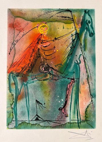 Salvador Dali (1904-1989) - Le Cheval de la Mort