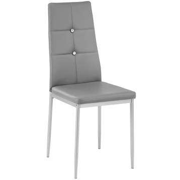 Eetkamerstoelen, kunstleer met strass steentjes, Verzenden, Nieuw