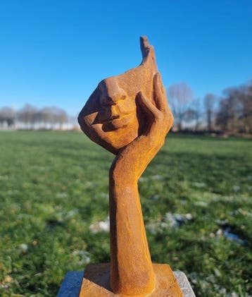 Beeldje - Abstract thinker - IJzer