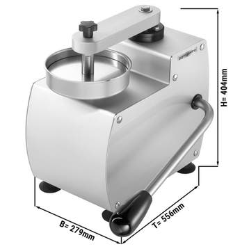 GGM Gastro | Hamburgerpers handmatige - Ø 100+150mm - RVS -, Verzenden
