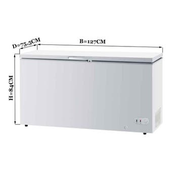 HCB Vrieskist - klapdeksel - 358 liter - 230V, Verzenden, Nieuw in verpakking, Koelen en Vriezen