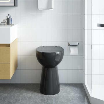 vidaXL Randloos Toilet 7 cm extra hoogte soft-close keramiek, Verzenden, Nieuw