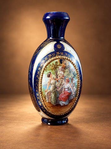 Josef Strnact - Kruik - Porselein - Turn-Teplitz – Bohemië