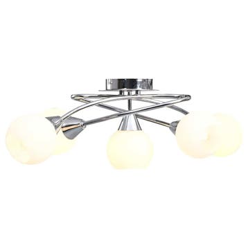 vidaXL Plafondlamp met keramieken bolvormige kappen voor, Huis en Inrichting, Lampen | Plafondlampen, Verzenden, Nieuw