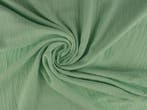 Mousseline stof – Licht mint, 120 cm of meer, Ophalen of Verzenden, Katoen, Groen