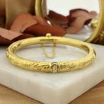 22 Karaat Surinaamse gouden slavenarmband; maat S/M, Sieraden, Tassen en Uiterlijk, Armbanden, Ophalen of Verzenden, Gebruikt