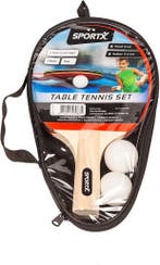 SportX Tafeltennis set incl. Ballen in Tas **, Ophalen of Verzenden, Zo goed als nieuw