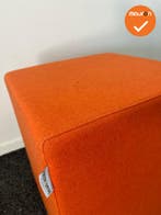 Rohde & Grahl - Poef - met wielen - 47.5x45x45cm - Oranje, Vergader- of Presentatieruimte, Ophalen of Verzenden, Gebruikt, Stoel