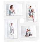 vidaXL Fotolijst voor 4x(10x15 cm) foto MDF wit, Verzenden, Nieuw