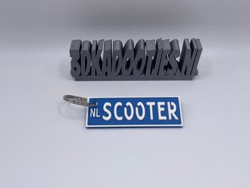 Scooter kenteken sleutelhanger met naam -alle namen mogelijk, Fietsen en Brommers, Verzenden, Nieuw