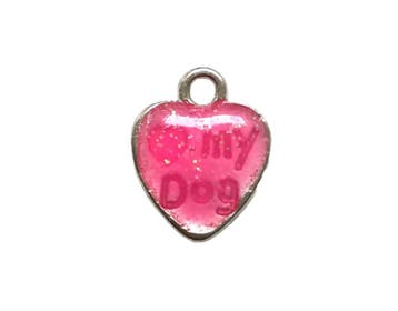 Bedel Hart Love My Dog en Pootafdruk Roze, Ophalen of Verzenden, Nieuw