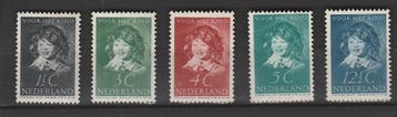 Postzegels Nederland 1937 Kinderzegels NR.300-304 (1748), Verzenden, T/m 1940, Postfris