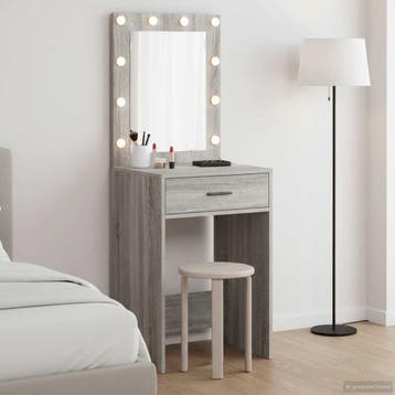 vidaXL Plafondtafel Grijs Sonoma 50 x 41 x 135 cm Bewerkt, Huis en Inrichting, Verzenden, Nieuw