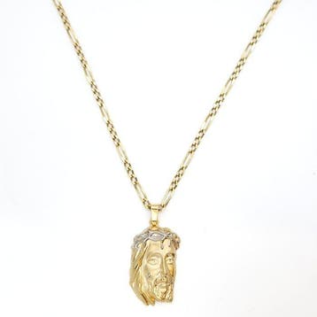 Ketting met hanger - 18 karaat Geel goud