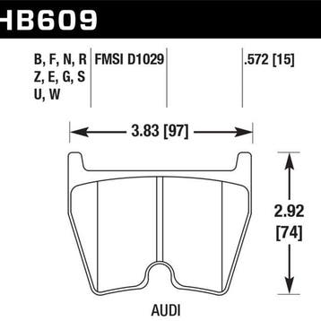 Hawk 08-11 Audi R8/07-08 RS4/03-04 RS6 / 02-03 VW Phaeton, Ophalen of Verzenden, Nieuw