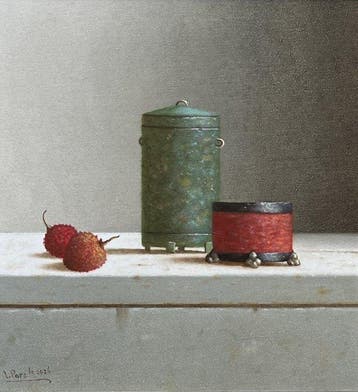 Leo Pors (1952) - Chinees votief bronzen silo, wierookvat,