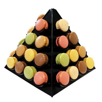 Patis Decor Display voor 40 Macarons Pyramide Zwart, Verzenden, Nieuw