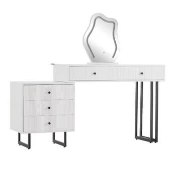 Make-uptafel met LED-verlichting en 5 Lades, Huis en Inrichting, Tafels | Kaptafels, Verzenden, Nieuw