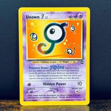 Pokémon Card - unown Black Star Promo 38 – Pokémon, Nieuw