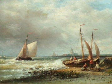 Abraham Hulk (1813 1897) - langs de kust