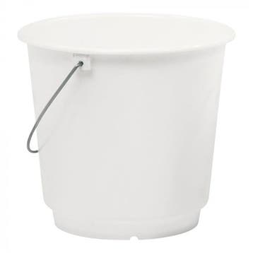 Emmer | Wit | Polypropyleen | Handvat | 4 formaten, Verzenden