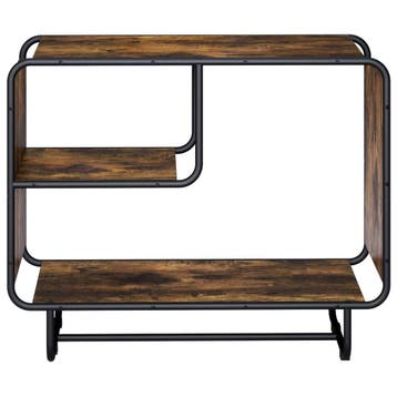 vidaXL Dressoir Gerookt eiken 80 x 37.5 x 64.5 cm Bewerkt, Verzenden, Nieuw, Overige houtsoorten, Minder dan 50 cm