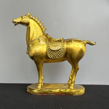 Decoratief ornament - Messing paard