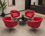 Montis Turner draaifauteuil - rood leder, Ophalen of Verzenden, Nieuw