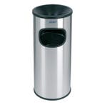 Afvalbak + Asbak | RVS (Geborsteld) | 30L | Los Deksel |, Verzenden, Nieuw in verpakking
