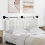 vidaXL Hangend hoofdbord Nep Leer, Verzenden, Nieuw, Wit, Overige materialen