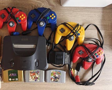 Nintendo - N64 - Nintendo 64 Complete Set – Console + 4, Nieuw