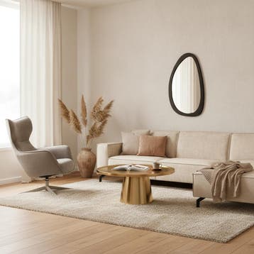Ronde salontafel Amara, goud aluminium | Starfurn, Ophalen of Verzenden, Nieuw